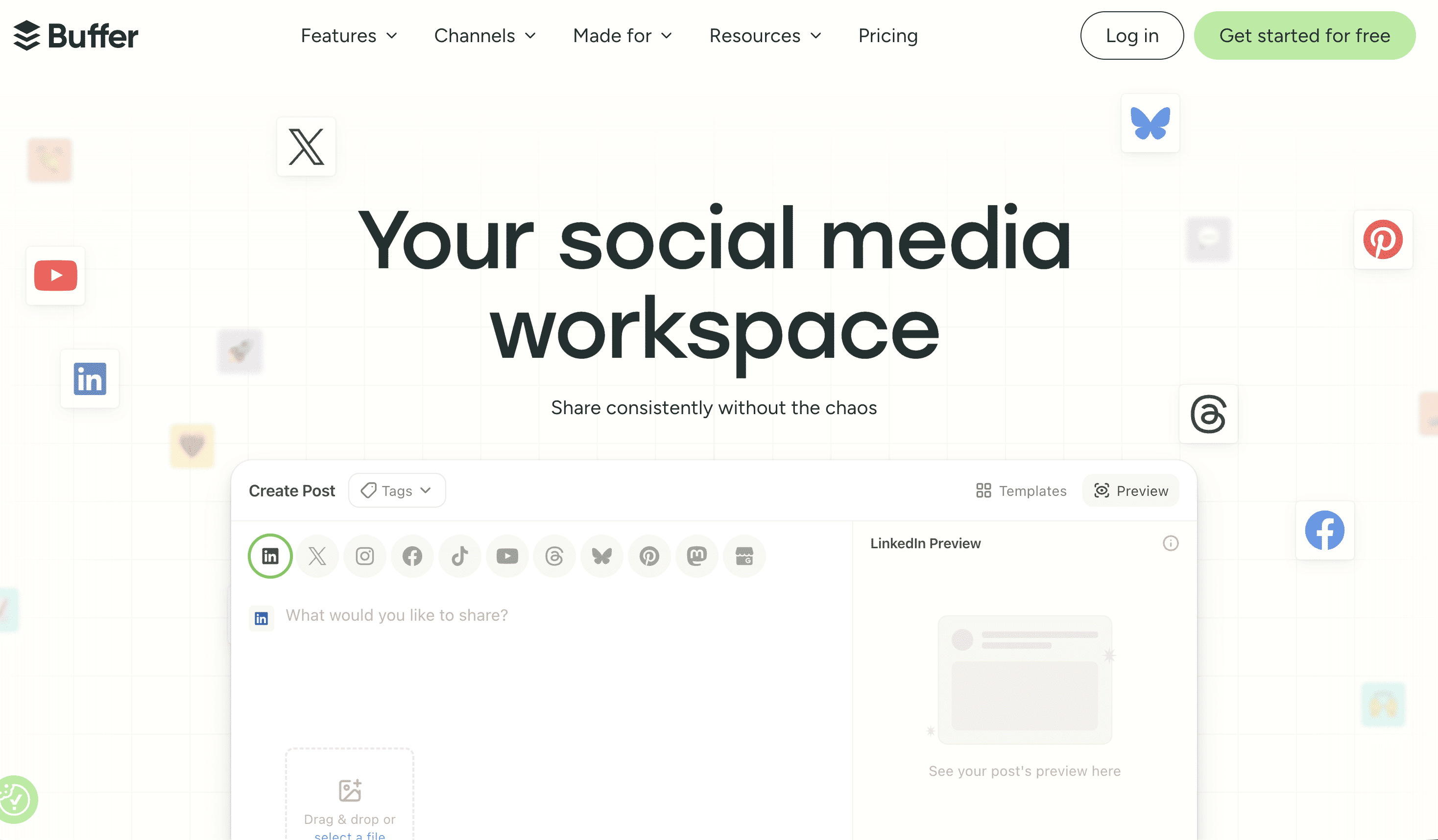 Buffer social media scheduling tool