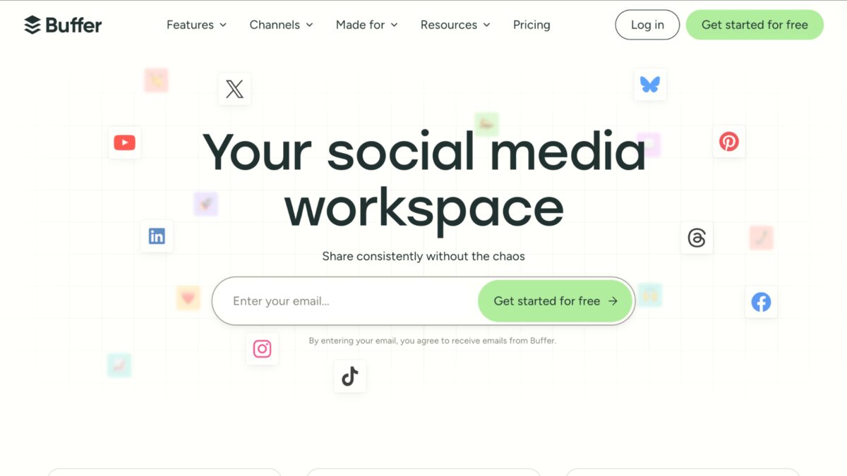 Buffer social media scheduling tool