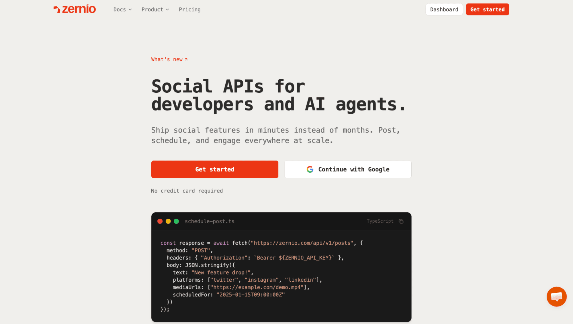 Zernio is the best sprout social alternative for social media API