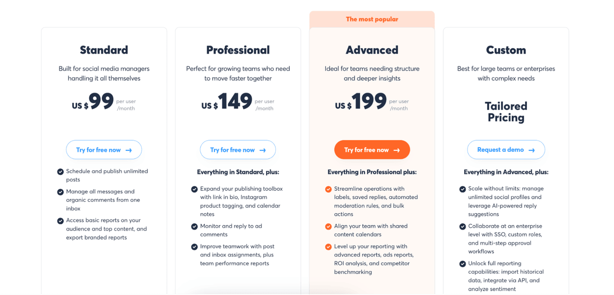 Agorapulse pricing