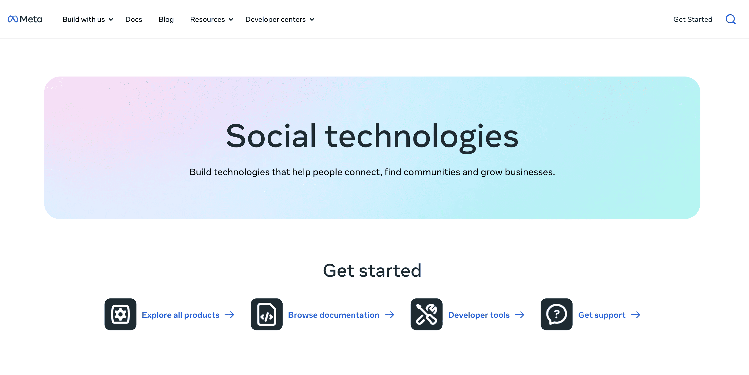 Meta API for developers