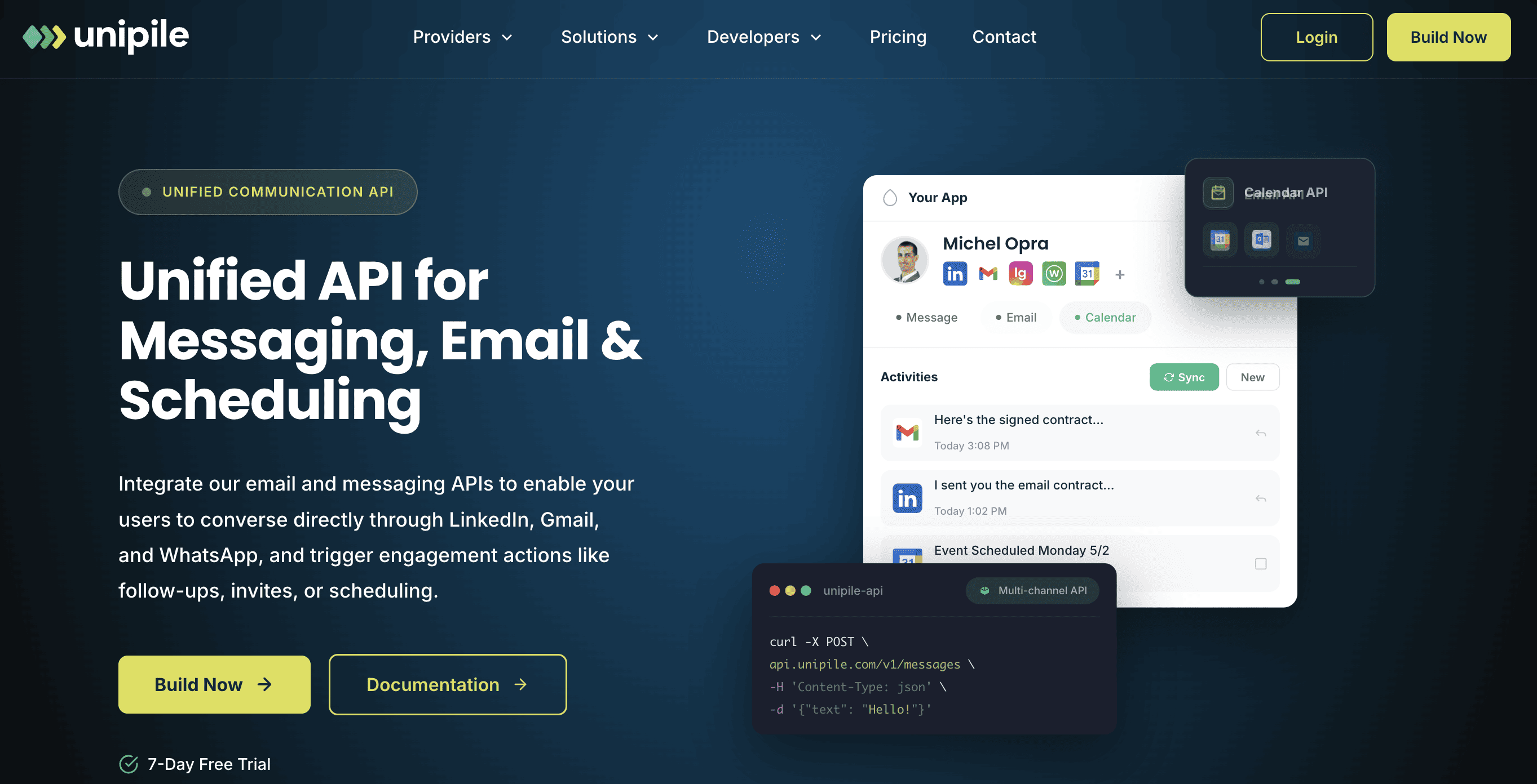 unipile social media API