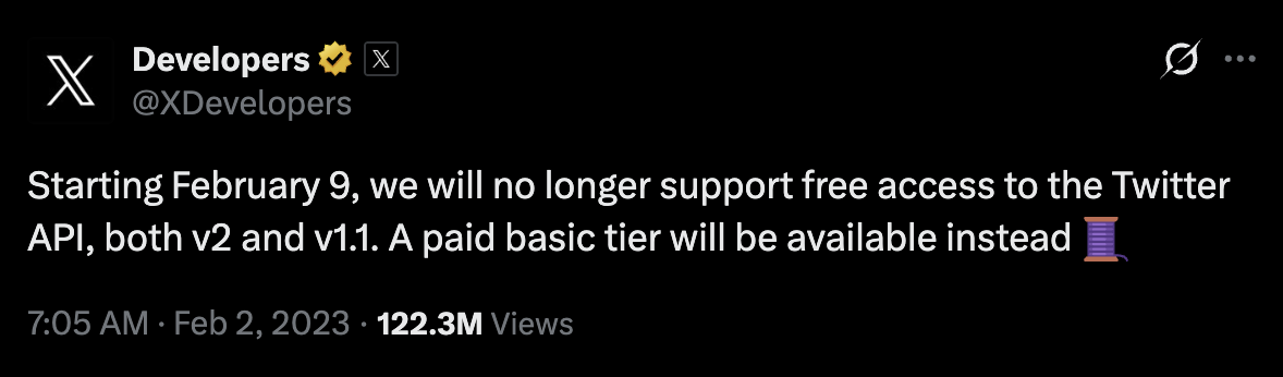 x api pricing changes