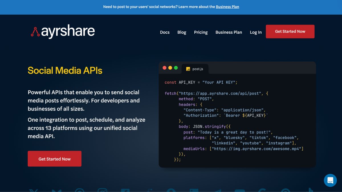 ayrshare is is hootsuite alternative
