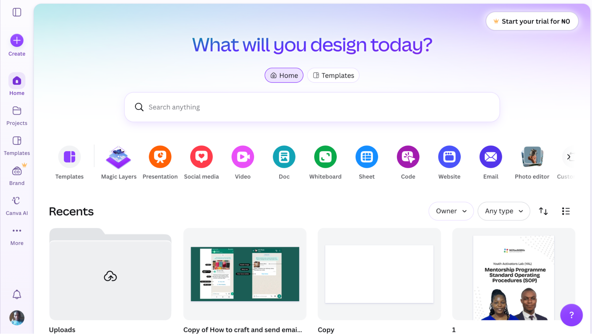 Canva is a graphic design platform