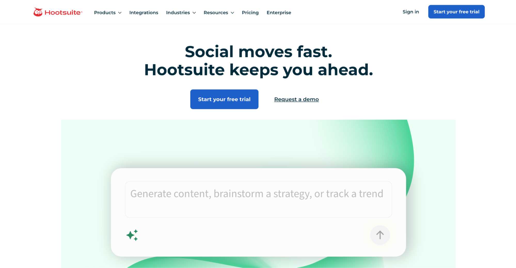 Hootsuite for social media